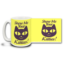 It's always nice to cuddle up with a couple of kitties on a cool winter's night! Cat lovers and lovers of love alike will enjoy seeing your kitties. 15 oz coffee Mug is dishwasher and microwave safe.