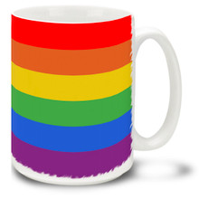 Rainbow Pride Rainbow Wrap 15 oz Mug
