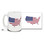Show your love for America while you have your coffee in this United States Shaped Flag coffee mug! Colorful US Flag Red White and Blue in the shape of our country mug is dishwasher and microwave safe and is sure to be a favorite!