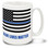 Police Officers and Law Enforcement Agents put their lives on the line daily, and their lives definitely matter! 15oz Blue Lives Matter with Flag Coffee Mug is durable, dishwasher and microwave safe.