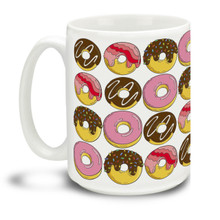Are you a donut lover? What happier site could there be than endless donuts? This mug is a fun way to dunk your doughnuts in coffee! 15oz Endless Donuts coffee mugs are durable, dishwasher and microwave safe.