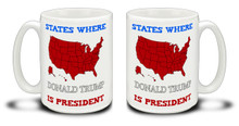 Donald Trump supporters are a special breed! Get ready to Make America Great Again with this durable, dishwasher and microwave safe red Donald Trump mug . Big 15-ounce ceramic coffee mug has comfortable 4-finger handle.
PLEASE NOTE: By default any text added will be in the red script font found in the words "IS PRESIDENT".