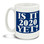 Keep asking questions and let them know you're getting impatient with this "Is It 2020 Yet?" mug featuring some very bright and disputatious styling. Durable, dishwasher and microwave safe big 15-ounce ceramic coffee mug with comfortable 4-finger handle.

#2020 #IsIt2020Yet
