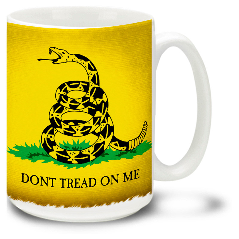 gadsden flag don t tread on me 15oz mug cuppa