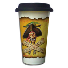 Dead Men Tell No Tales Pirate - 11oz. Insulated Ceramic Travel Mug