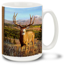 The beautiful Mule Deer Buck roaming the wilderness.