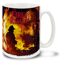 Fire and Rescue Firefighter - 15oz. Mug