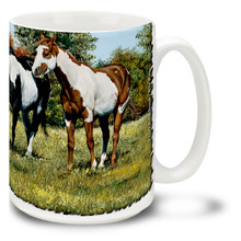 Hillside Paint Horses Coffee Mug - 15oz. Mug