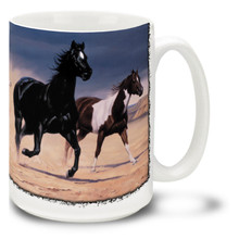 Black Mesa Horses Coffee Mug - 15oz. Mug