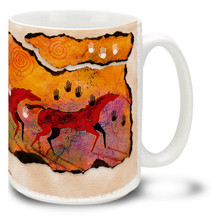 Wild Red Horses Coffee Mug - 15oz. Mug
