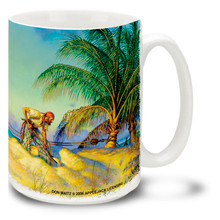 Pirate Banking Tropical Island - 15oz. Mug
