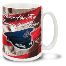 The brave men and women of the United States Air Force protect our freedoms! Celebrate this proud branch of the military with this patriotic Air Force mug featuring a vivid American flag! United States Air Force Coffee Mug is dishwasher and microwave safe.