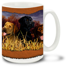 Labs In Marsh Hunting Dogs - 15oz Dog Mug