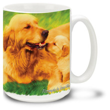 Artsy Golden Retriever - 15oz Dog Mug