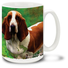 Artsy Basset Hound - 15oz Dog Mug