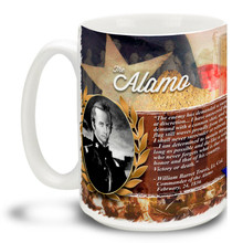 Texas Alamo Photo History William Travis - 15oz Mug