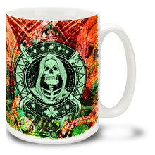 Grim Reaper Skull - 15oz Mug