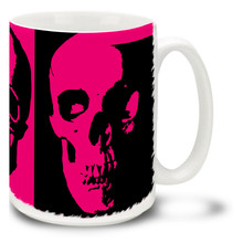 Pink Emo Skull - 15oz Mug