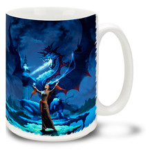 Blue Lightning Dragon - 15oz Mug