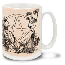 White Magic Pentagram - 15oz Mug