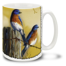 Happiness Bluebirds - 15oz Mug
