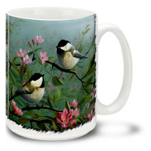 Chickadee and Blossom - 15oz Mug