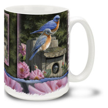 Garden Bluebirds - 15oz Mug