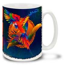 Scarlet Flight Macaws - 15oz Mug