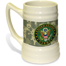 United States Army Crest on 22oz. Ceramic Stein