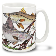 Saltwater Fishing Favorites Snook and Trout - 15oz Mug