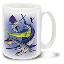 Saltwater Fishing Favorites Offshore Slam - 15oz Mug