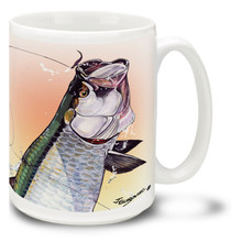 Saltwater Fishing Favorites Sunset Tarpon - 15oz Mug