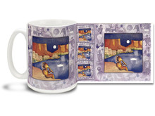 The moon has held power over us since ancient times and you can enjoy the magic of a desert moon with Kokopelli on this Native American themed coffee mug. Deep colors and festive design on this Mystic Moon Kokopelli Coffee Mug is sure to make this dishwasher and microwave safe cup a favorite!