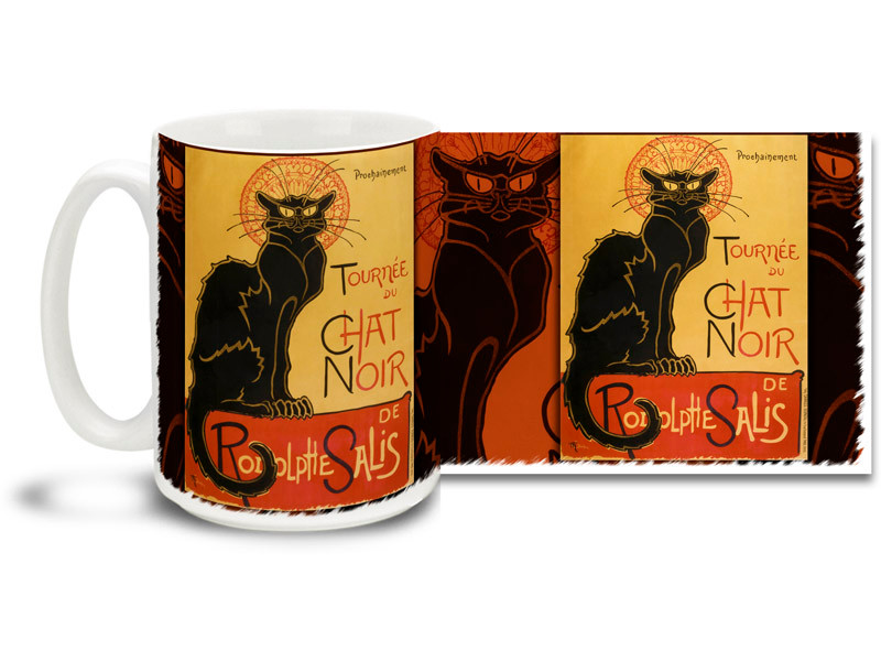 Theophile Steinlen Tour Of Le Chat Noir S Troupe Poster 16 15 Oz Coffee Mug Cuppa