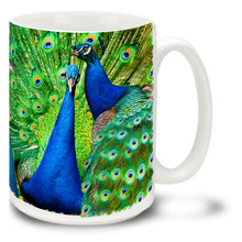 Blue Indian Peacock - 15oz Mug