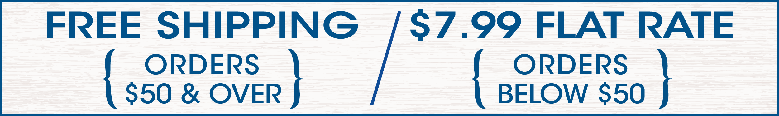 Shiloh Farms Shipping: $7.99 under $50; FREE $50 & over!