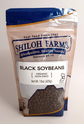 Organic Black Soybeans, 15oz