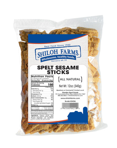 Shiloh  Farms Spelt Sesame Sticks