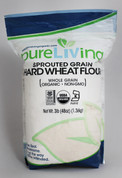 PureLiving Sprouted Hard Wheat Flour (3lb) / Organic, Kosher, Non-GMO, Whole Grain, Raw