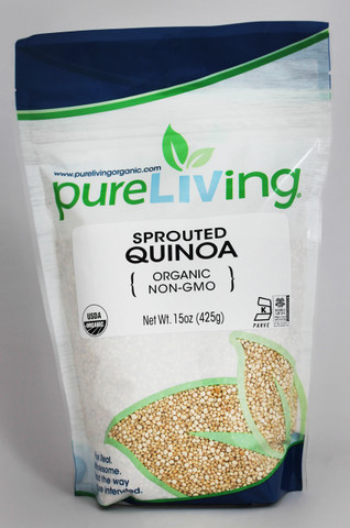 PureLiving Sprouted Quinoa / Organic, Kosher, Non-GMO, Whole Grain, Raw