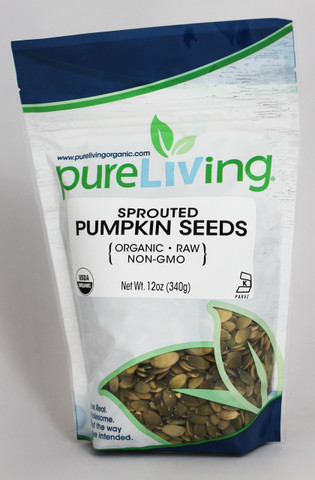 PureLiving Sprouted Pumpkin Seeds / Organic, Kosher, Non-GMO, Raw