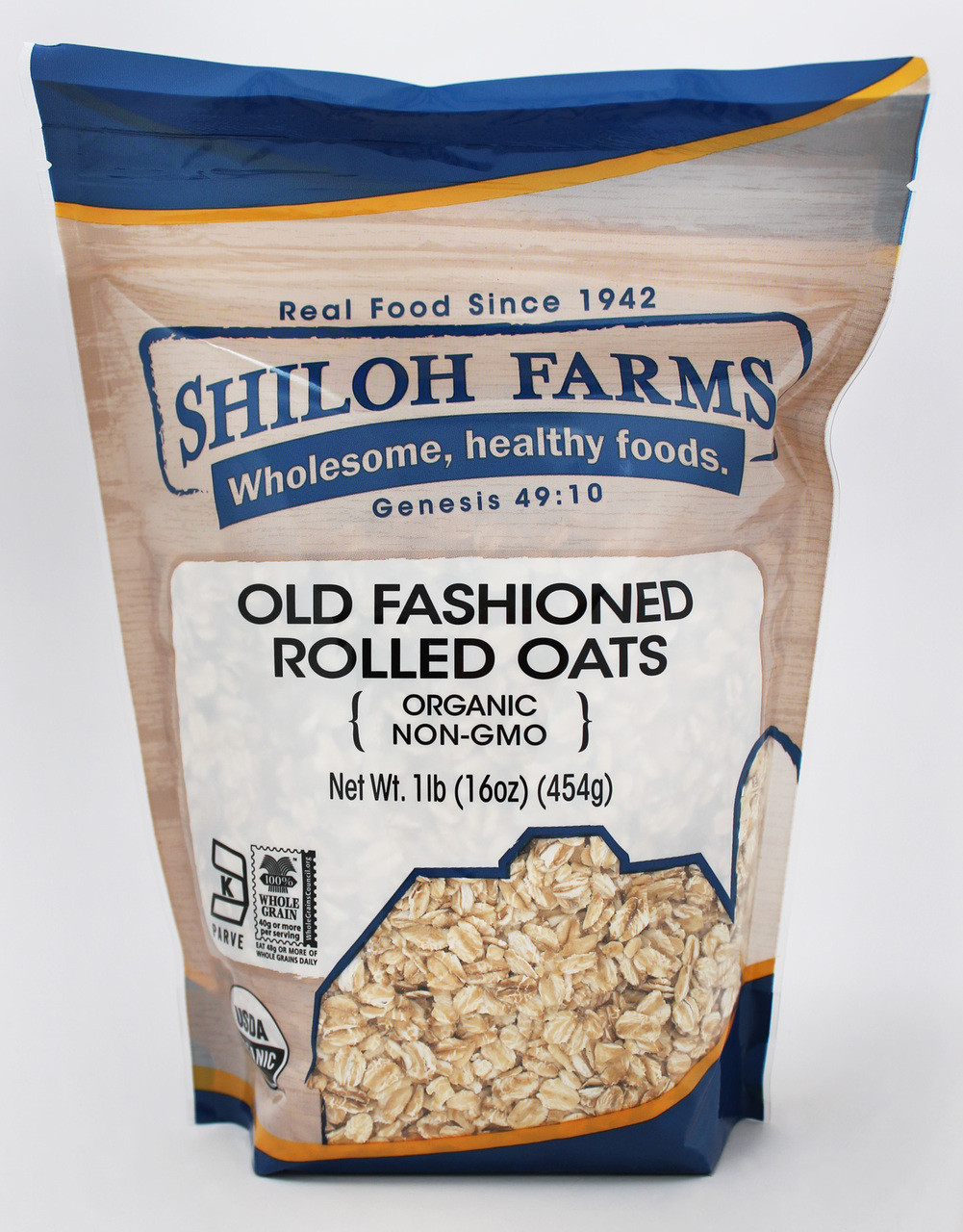 Old Fashioned Rolled Oats, Organic - 16 oz. Pouch
