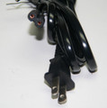 Replacement Power Cable 2-prong 2P-426 with rounded figure 8 end for Korg Tascam Roland and other power adapters etc