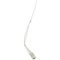 Shure Easyflex EZO/W Hanging Microphone - white