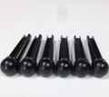 JelliFish Ti-6061 Hot Rods (SINGLE) titanium metal alloy guitar Bridge Pin in Black
