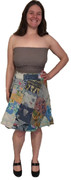 Short Patchwork Skirt and Tube Top