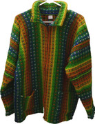 Woven Wool Winter Sweater Jacket