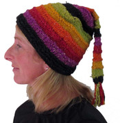  Rainbow Hat with short tassle