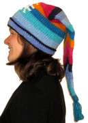 Fleece-lined  Long Hooded Hat