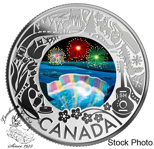 2019 Tulips Fun $3 Pure Silver Proof Coloured Coin Canada Celebrate Festivities